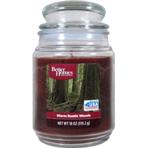 Better Homes And Gardens 18Ounce Candle, Warm Rustic Woods Walmart