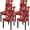 Christmas 5, variant on Christmas Dining Room Chair Covers Set of 4 Stretch Christmas 4 Pieces Kitchen Chair Slipcovers Protector Spandex Washable Parsons Chair Cover Christmas Decor(Christmas 5)