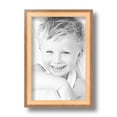thumbnail image 2 of ArtToFrames 6" x 9" Gold And Stained Brown Picture Frame, 6x9 inch Gold Wood Poster Frame (WOM-4766), 2 of 7