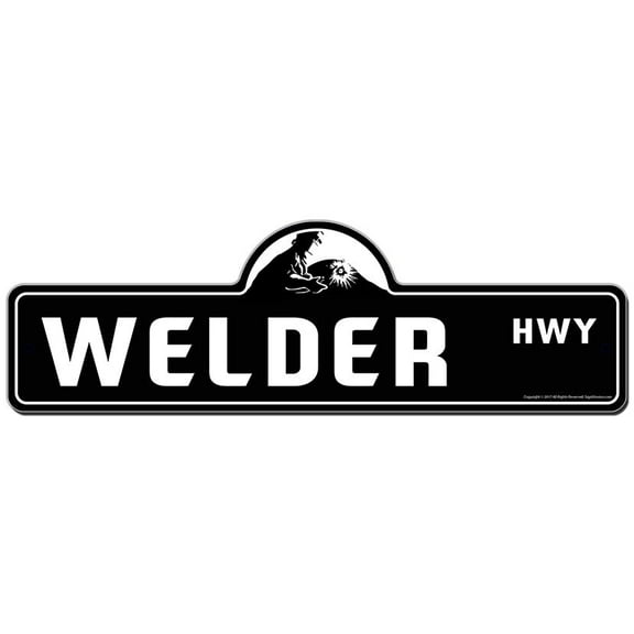 SignMission P-618 Welder 18 x 6 in. Welder Street Sign