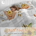 thumbnail image 4 of Sunflower Sunflower 4 Piece Duvet Cover Set California King Size Leaf Fall Thanksgiving Soft Bedding Set Comforter Cover, 1 Duvet Cover 1 Flat Sheets and 2 Pillowcases, 4 of 9