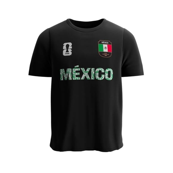 Playera Fexpro FIFA Fifa Playera Negro Escudo México - MX logo Talla M