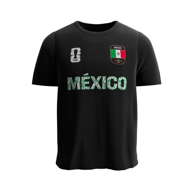 Playera Fexpro FIFA Fifa Playera Negro Escudo México - MX logo Talla M
