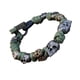 thumbnail image 1 of Pulsera de paracord para hombre, pulsera tejida de paracord con esqueleto vintage, esqueleto gótico, ajustable y trenzada, 1 of 2