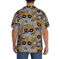 thumbnail image 3 of Kdxio Men's Hawaiian Shirt for Men Short Sleeve Shirt Retro Excavator Summer Casual Holiday Beach Button Down T-Shirts, 3 of 7