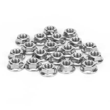 

Hardware High Reliability Flange Nut Stainless Steel Corrosion Proof 25Pcs For Greenhouse Supplies Accessories M6