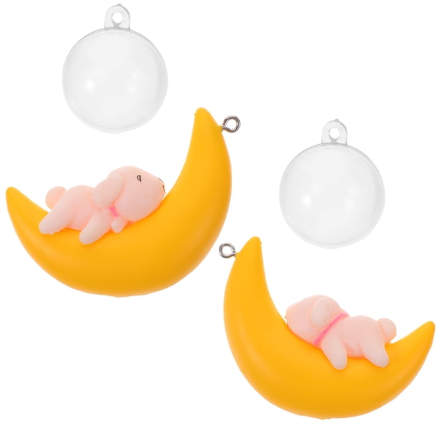 2 Pcs Décoration Réaliste en Forme d'Animal Aquarium Ornement Suspendu Modélisation Décoration