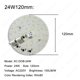 thumbnail image 3 of Placa de luz LED de 3 a 24 W, fuente de luz descendente con bombilla de CA de 220 V sin controlador, blanca cálida, accesorio de placa de lámpara de reequipamiento DIY, 3 of 5
