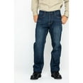 thumbnail image 2 of Hawx Men's Medium Dark Wash Stretch Work Denim Jeans - HF18PA2-IND 38W x 36L, 2 of 6