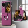thumbnail image 3 of for Oppo Find N3 Flip Case with Ring, Slim PU Leather Protective Cover Phone Case Oppo Find N3 Flip ZH Purple, 3 of 9