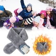 thumbnail image 7 of Hwmodou Kids Winter Warm Scarf 2022 Cute Imitation Rabbit Childrens Scarf Autumn Cartoon Penguin Christmas Scarf Cute Fuzzy Scarves, 7 of 7