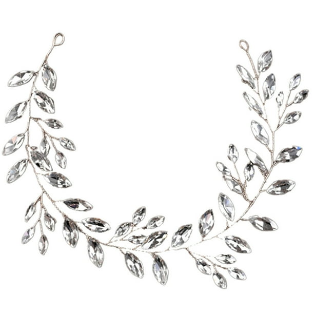 KAKOWELY Diadema para mujer, banda para el pelo para novia, banda para el pelo con diamantes de imitación, accesorio para el pelo para novia
