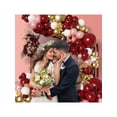 thumbnail image 3 of 141Pcs Burgundy, Rose Gold & Gold Balloon Garland Arch Kit - Burgundy, Metallic Gold, Rose Gold & White Latex Balloons for Wedding, Bridal Shower & Birthday Party Decorations, 3 of 6