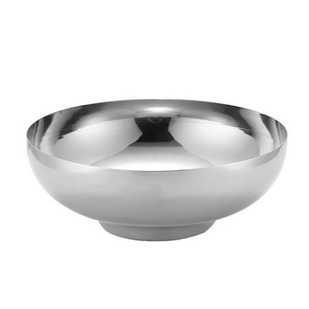 

BESTONZON 1pc Ramen Bowl Food Stainless Steel Bowls Instant Noodle Bowl Soup Bowl (Silver)