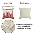 thumbnail image 2 of JYYYBF Christmas Pillow Covers Decorations 1Pc Santa Tree Snowmen Throw Cushion Case for Farmhouse Couch Sofa Home Decor, 2 of 6