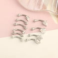 thumbnail image 3 of 10 piezas Stainlee Steel Nose Eyebrow Lip Studs, Pendiente Diamond Stud, Street Multifunción Unique Festive Casual Party Fashion Stud Yinane Joyas perforantes, 3 of 8