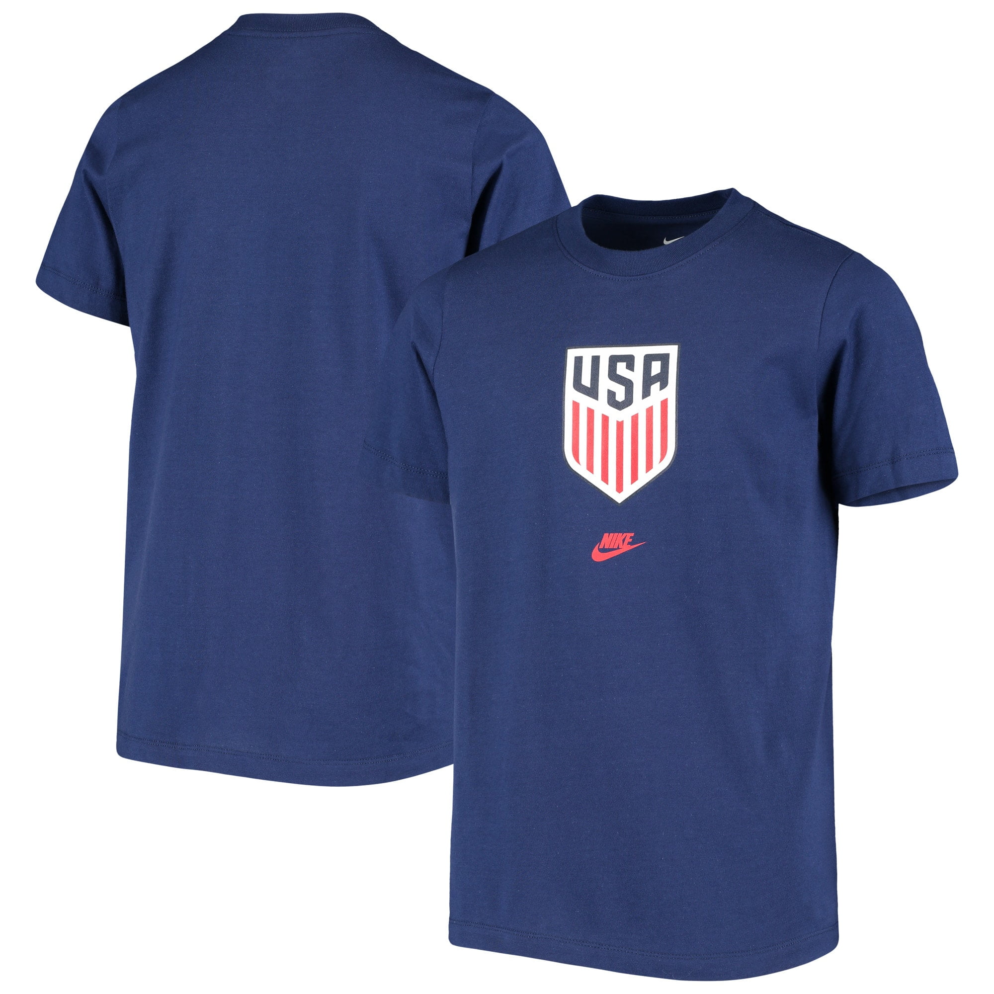 Nike US Soccer Nike Youth Evergreen Crest TShirt Navy