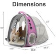 thumbnail image 2 of Mochila portabebés con forma de halinfer para gatos, expandible, 12 libras, 2 of 5