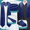 thumbnail image 5 of Endea Graduation Navy Blue Graduation Stole, 5 of 7