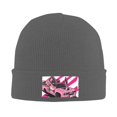 thumbnail image 5 of ZICANCN Pink Drift Race Car Knit Beanie Hat, Winter Cap Soft Warm Classic Hats for Men Women, Deep Heather, 5 of 8