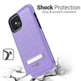thumbnail image 6 of CoverON Apple iPhone 12 Pro Max Case (6.7"), Slim Metal Kickstand Rugged Dual Layer Cover, Purple, 6 of 7