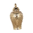 thumbnail image 4 of Durian Effect Porcelain Flower Vase Ginger Jar Crafts Golden Color Multi-purpose 21x38cm, 4 of 9