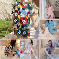 thumbnail image 2 of Pijamas de las mujeres ropa de verano de manga corta pantalones cortos de dos noche de verano pijamas de dibujos animados casual pijamas casual de las mujeres ropa de las mujeres pijamas conjuntopangj, 2 of 4