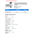 thumbnail image 2 of Ignition Coil Set with Spark Plugs 6 - Compatible with 2009 Buick Enclave 3.6L V6, 2 of 2