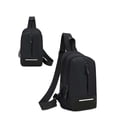 thumbnail image 2 of Bolso pectoral para hombre | Mochila de hombro antirrobo Business con puerto de carga USB - Resistente al agua, transpirable, Gran capacidad, Tira reflectante, Multicompartimento | 31x18x8cm,, 2 of 9