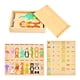 thumbnail image 1 of Rompecabezas de madera, juguetes educativos para niños, actividades de aprendizaje cognitivo, juegos reutilizables para emparejar y contar números en, 1 of 9