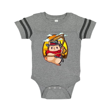 

Inktastic Cowboy Baby Clothes Hamster Gift Baby Boy or Baby Girl Bodysuit