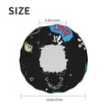 thumbnail image 6 of Disketp Space Dino Cartoon Black Shower Caps,Reusable Shower Cap For Women, Double Layer Waterproof Hair Cap, Large Size For All Hair Lengths,For Girls Spa Home Salon Use, 6 of 9
