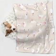 thumbnail image 6 of Pofeuu Beautiful Rabbit Print Puppy Blanket,Dog Blankets,Pet Blanket Cozy Cat Blankets for Indoor Cats, Fuzzy Pet Blanket for Kitten Doggy Dog Blankets-Medium, 6 of 8