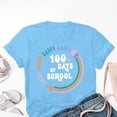thumbnail image 5 of Liquidation! T-shirts Graphiques pour Femmes Uooqdmx, T-Shirt 100 Jours d'École, T-Shirts de Rentrée Scolaire, T-Shirt 100 Jours d'École T-Shirts d'Enseignant Joyeux 100e Jour, T-Shirts d'Enseignant, Bleu 3TG, 5 of 5