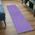 thumbnail image 4 of Lavender Burlap Texture Large Area Rugs for Bedroom Living Room, Soft Non Slip Carpet Bedside Rug, Farmhouse Vintage Lavender Rectangular Floor Cover Kitchen Accent Rug 2'x6' for Dining Room/Office, 4 of 9