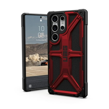 UAG Designed for Samsung Galaxy S23 Ultra Case 6.8" Monarch Crimson Red - Premium Rugged Heavy Duty Shockproof Impact Resistant Protective Cover by URBAN ARMOR GEAR