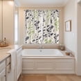 thumbnail image 3 of Curtains 63 Inch Length 2 Panels, Grey Green Botanical Grommets Window Treatment Curtain, Rustic Country Spring Floral Summer Leaf Thermal Curtains Drapes for Living Room/Bathroom, 3 of 9
