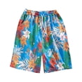 thumbnail image 1 of Aayomet Men Swim Trunks WATER ABLE SUMMER THIN PRINTED MEN'S BEACH PANTS (Blue, M), 1 of 4