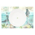 thumbnail image 2 of Ryvnso 1 Piece Placemats Retro Turtle and Map Dining Mats Heat-Resistant Non-Slip Washable Table Mat, 2 of 8