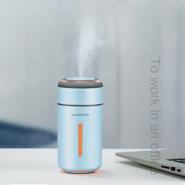 Fiudx Humidificador Usb, Medidor de Hidratación Portátil, Luz Nocturna Colorida, Funcionamiento Silencioso, Modo de Pulverización Grande, Uso En Oficina y Dormitorio, Capacidad Del Tanque de 230 Ml,