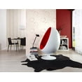 thumbnail image 2 of Swing Line Cercles Diagonaux Simples pour Rouleau de Papier Peint Rouge Jeune Vivant, 2 of 3