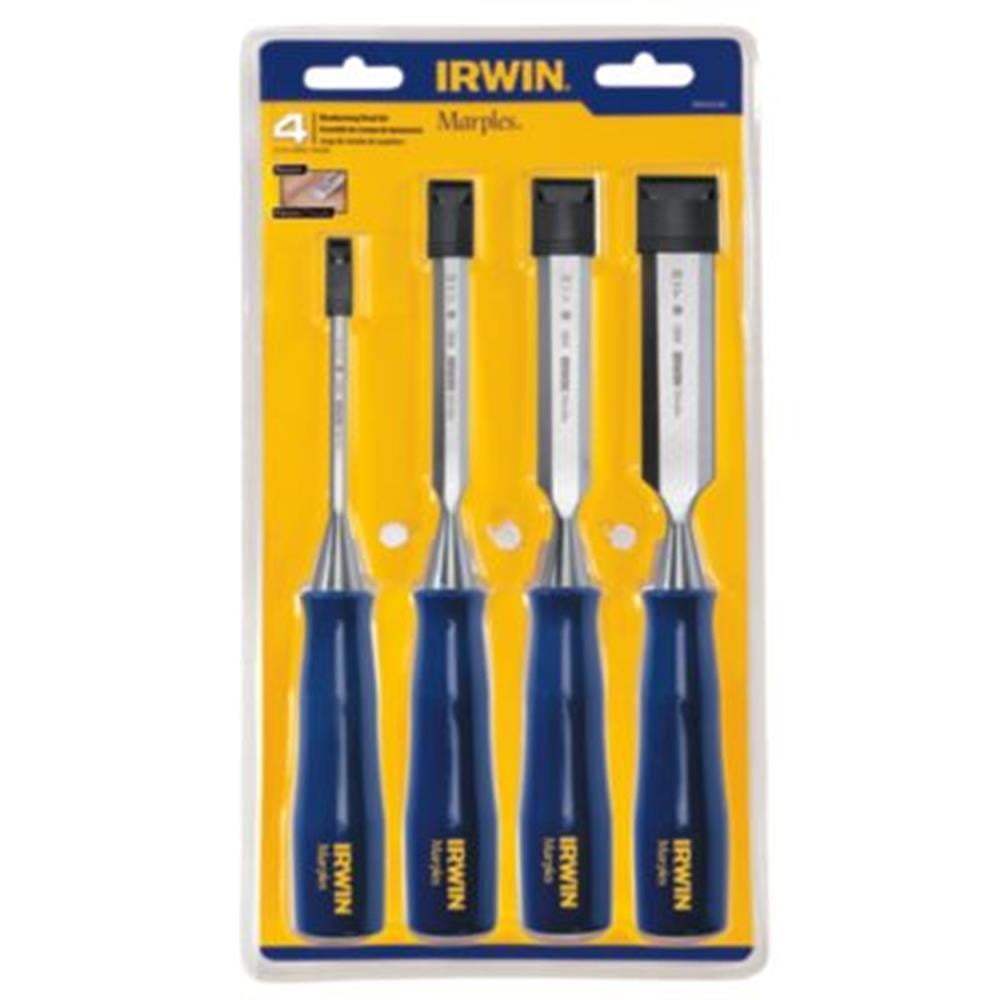 IRWIN MARPLES M444S4 Wood Chisel Set,4 PC,1/4 To 1 In Tip
