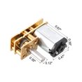 thumbnail image 5 of Motor de Reducción de Velocidad de 3V DC 50RPM para Caja de Engranajes para Juguete DIY de Coche RC, 5 of 5