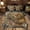 Brown 04, variant on Erosebridal Moose Elk Kids Twin Bedding Sets, Rustic Deer Animals Bedding Comforter Set, Black Reversible, 7pcs