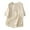 Beige, variant on Linen Shirts for Women Cotton Linen 3/4 Sleeve Shirts Crew Neck Boho Top ,Lightweight Flax Top, Plus Size Summer Blouse(Red,XL)