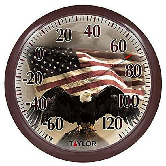 13.25" Dial Thermometer, Bald Eagle