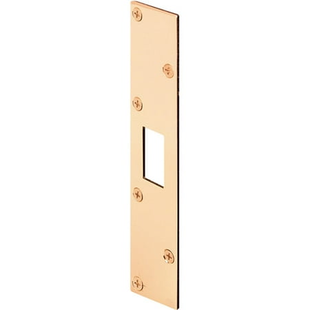 Deadbolt Style Strike Plate - Prime Line Products U9425 Brass Deadbolt Strike Latch