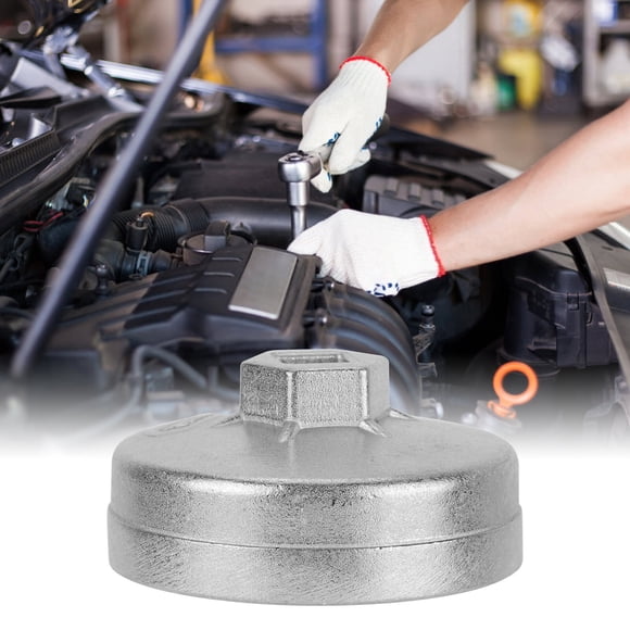 pitrice Replacement for Mercedes Benz 74mm 14 Flute Aluminum Oil Filter Wrench Socket Remover Tool Car Accessories