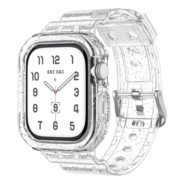 Correa de Silicona Transparente para Apple Watch Serie 10, 42/46mm