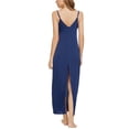 thumbnail image 3 of INSPIRE CHIC Women's Satin Pajama Cami Dress Nightshirt Sleepwear Lounge Long Nightgown XS Blue, 3 of 5
